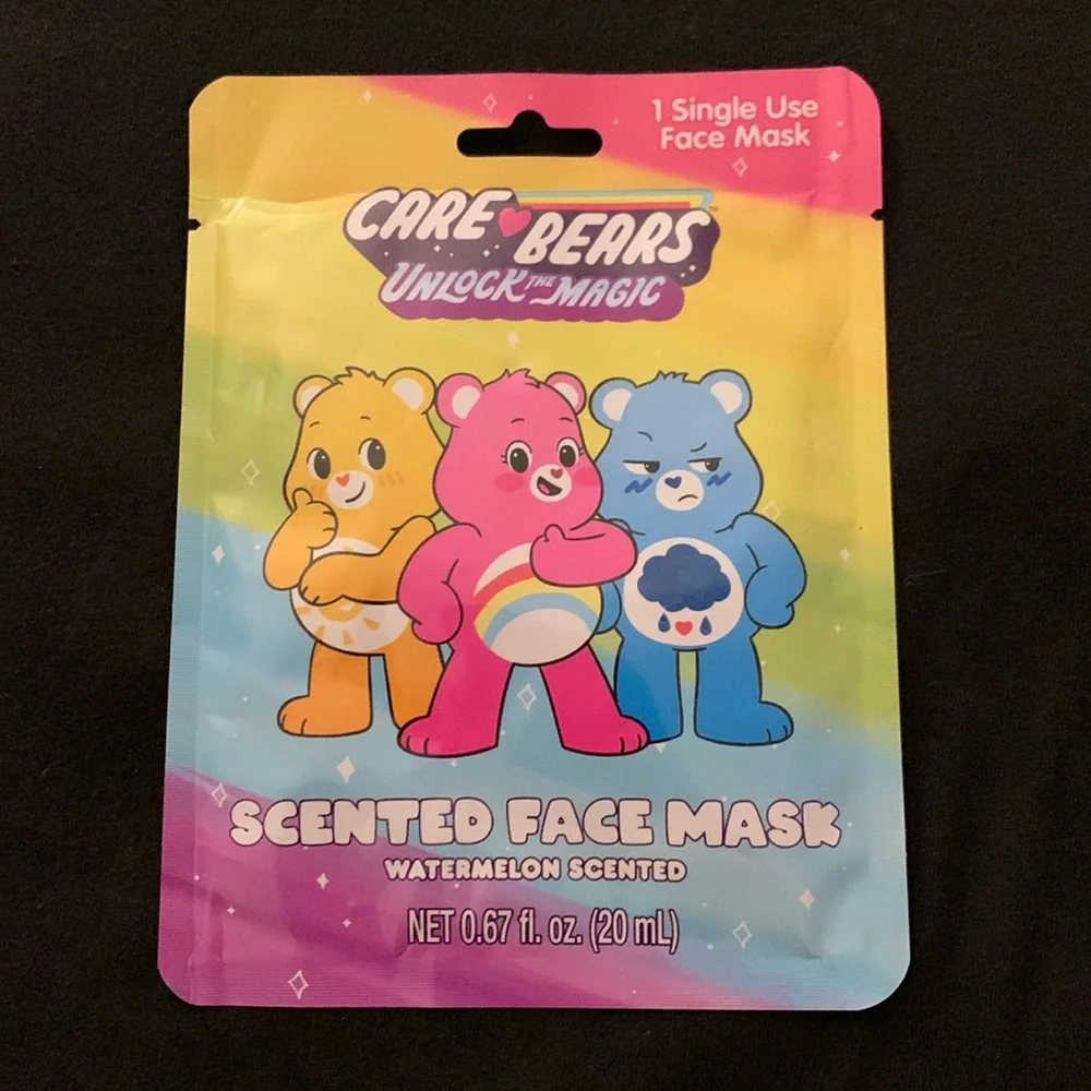 Care Bears Watermelon Scented Face Mask Beauty NWT